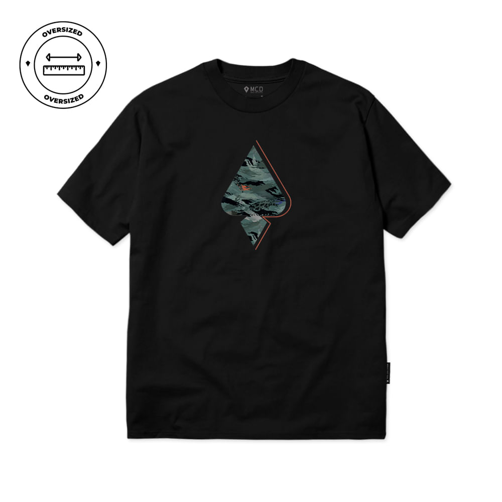 Camiseta Oversized MCD Camuflado Espada