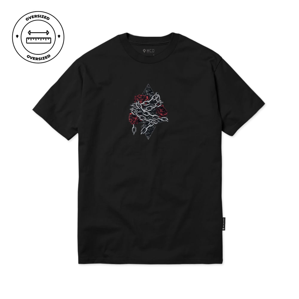 Camiseta Oversized MCD Espada Rosas Correntes