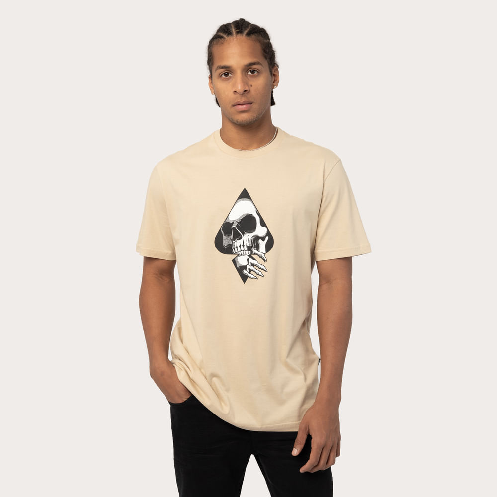 Camiseta T-Shirt Regular Caveira Espada - WLK Store