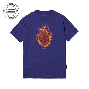 Camiseta Oversized MCD Corazón En Llamas