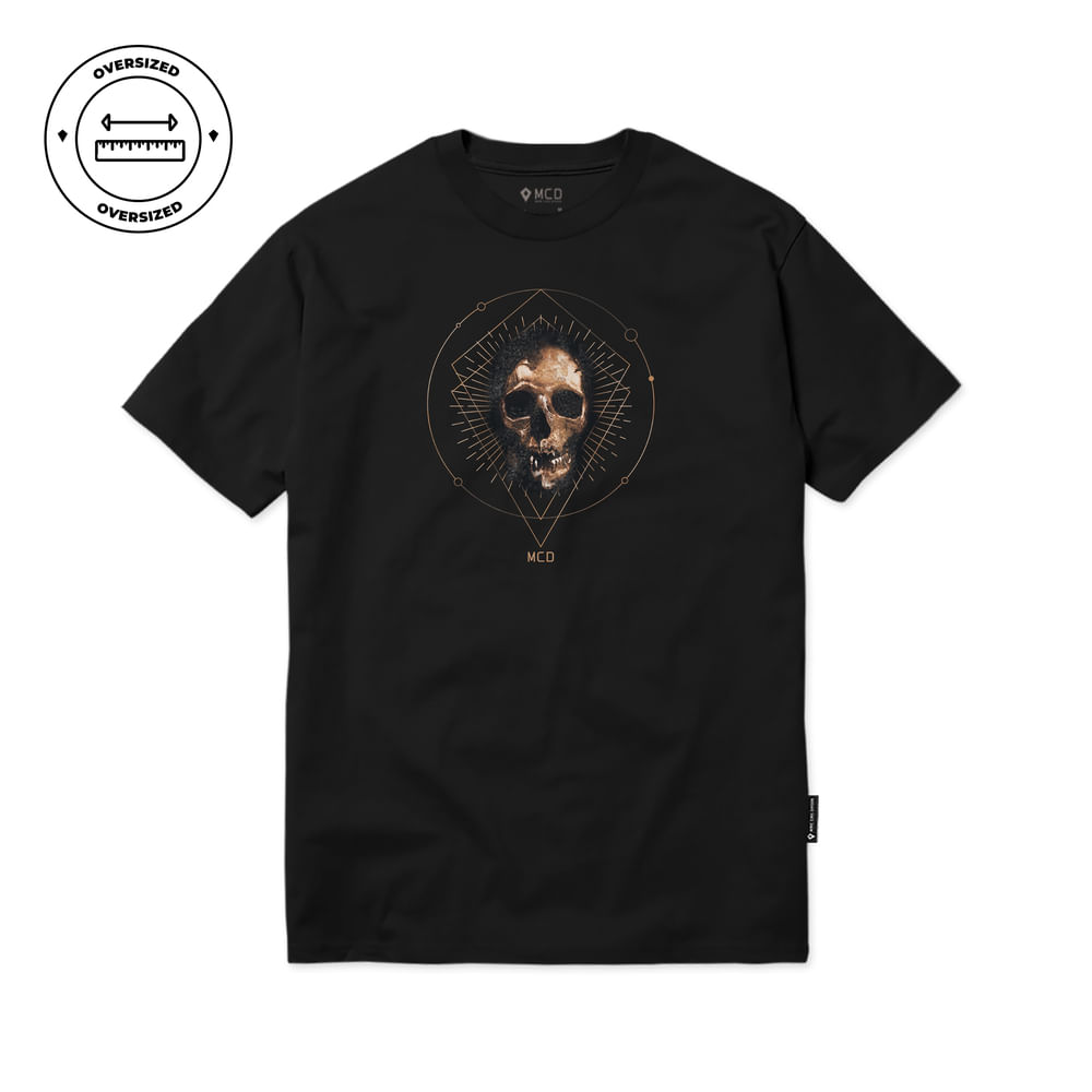 Camiseta Oversized MCD Caveira Dourada