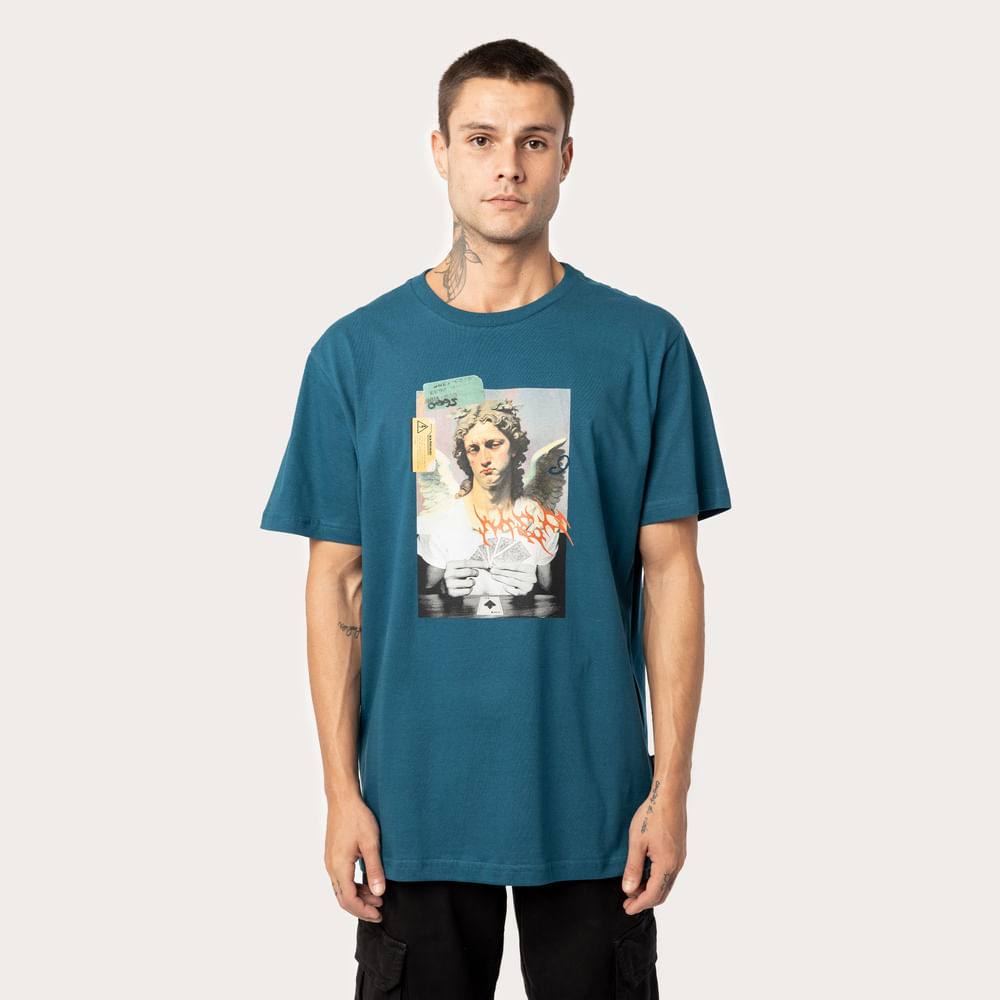 Camiseta Regular MCD Anjo Baralho
