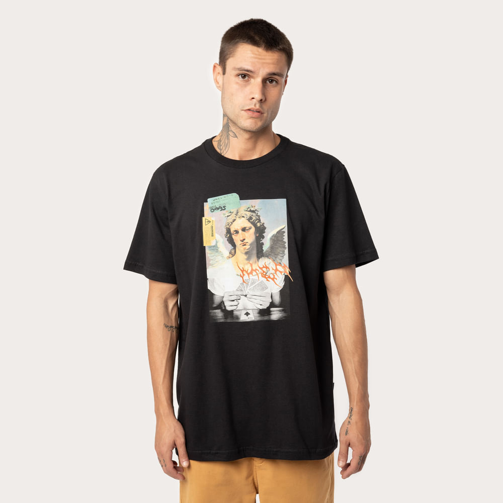 Camiseta Regular MCD Anjo Baralho