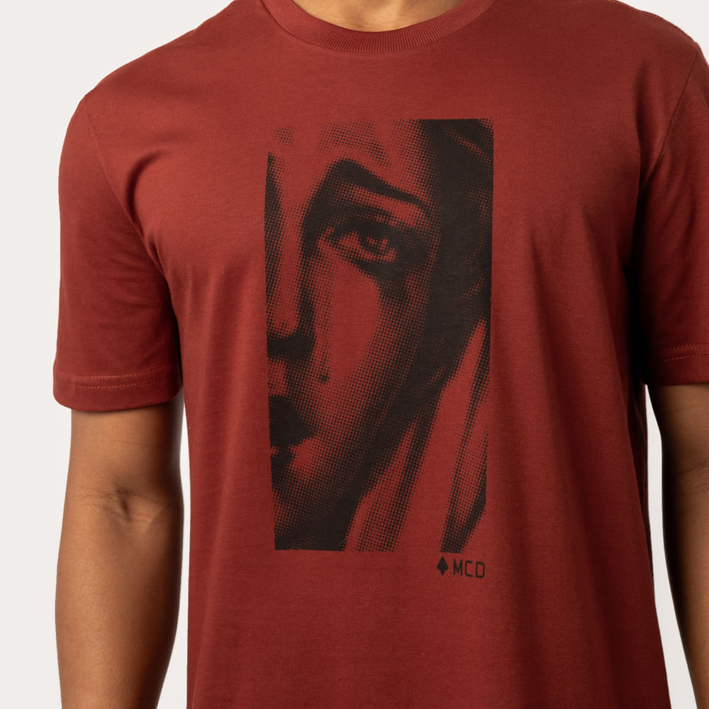 Camiseta Regular MCD Santa Reticulada