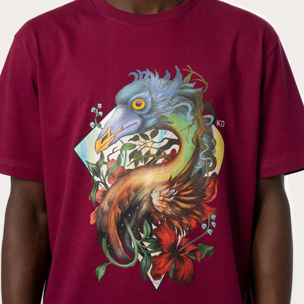 Camiseta Regular MCD Pipa Pássaro Bailon