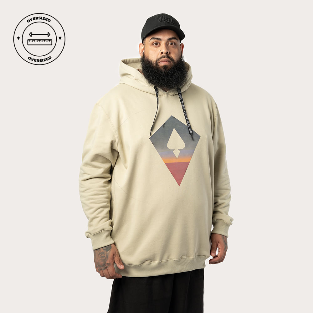 Moletom Canguru Fechado Oversized MCD Pipa Horizonte