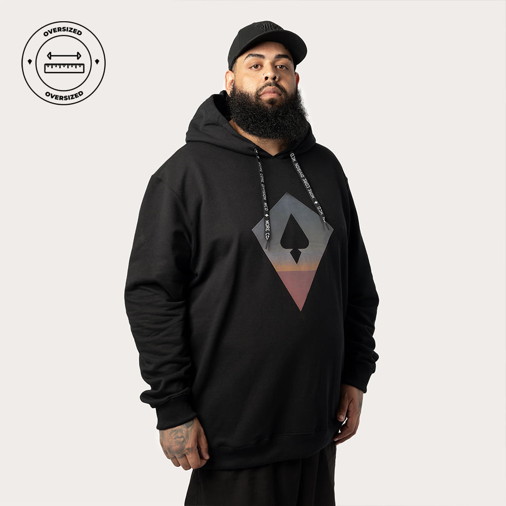 Moletom Canguru Fechado Oversized MCD Pipa Horizonte