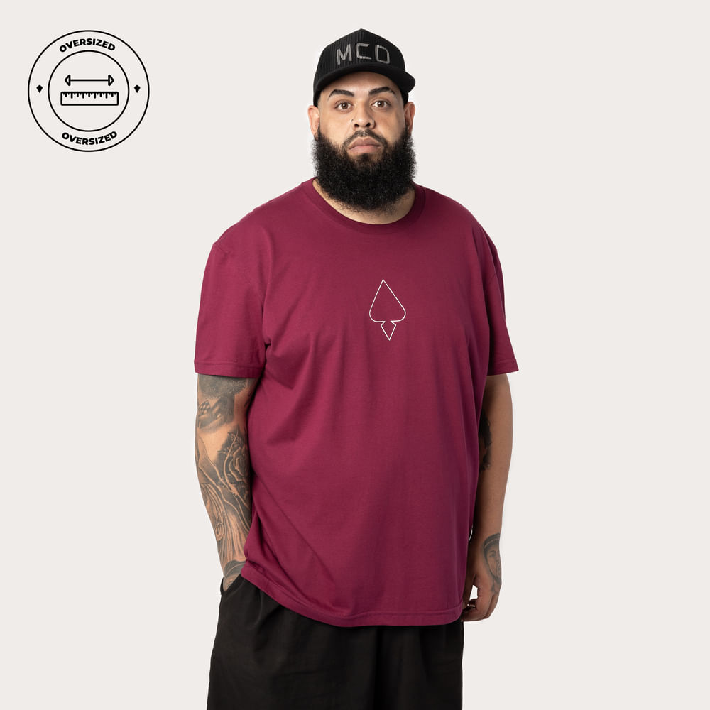 Camiseta Oversized MCD Caveira Rosas