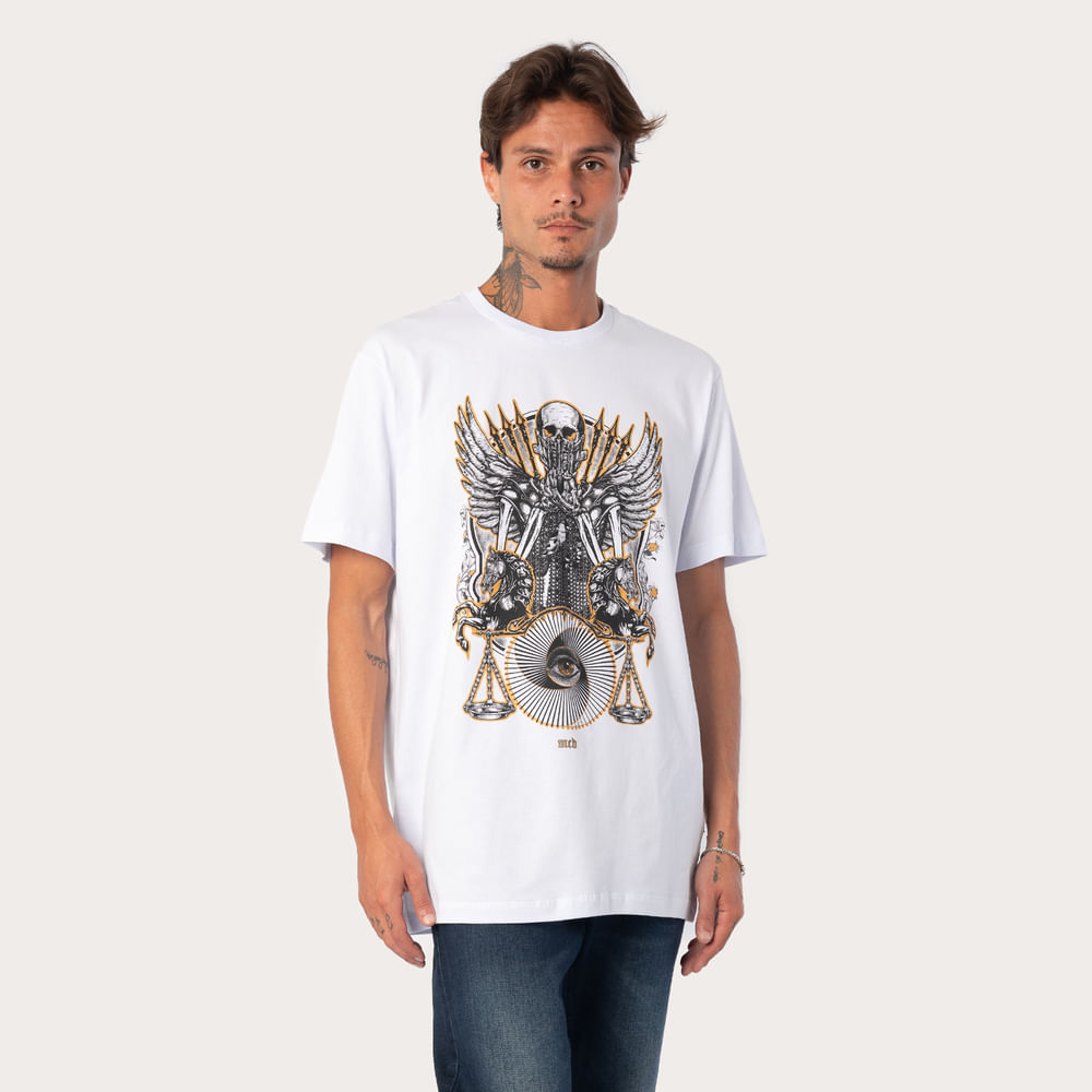 Camiseta Regular MCD Cavaleiro Fome Balança