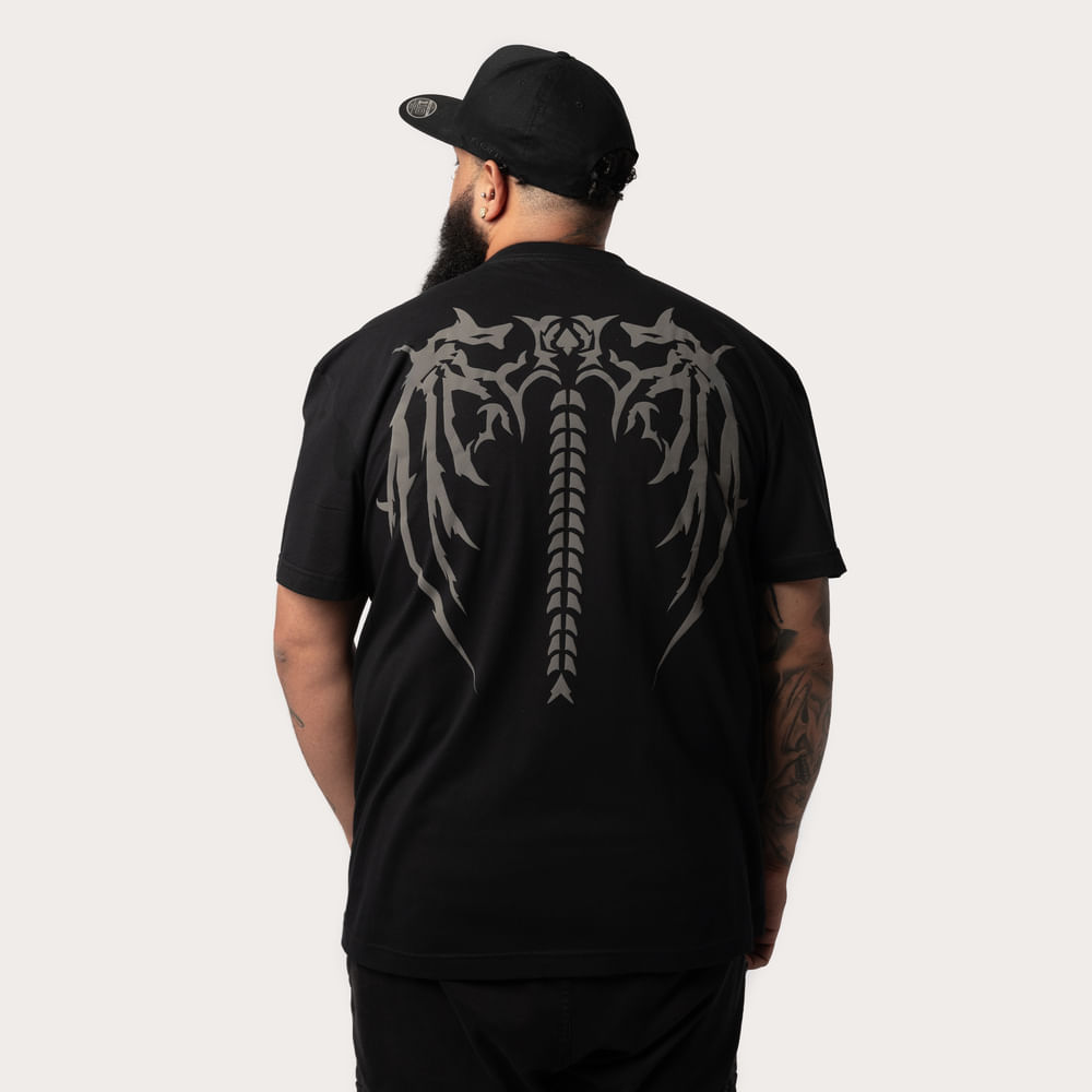 Camiseta Oversized MCD Asas De Morcego