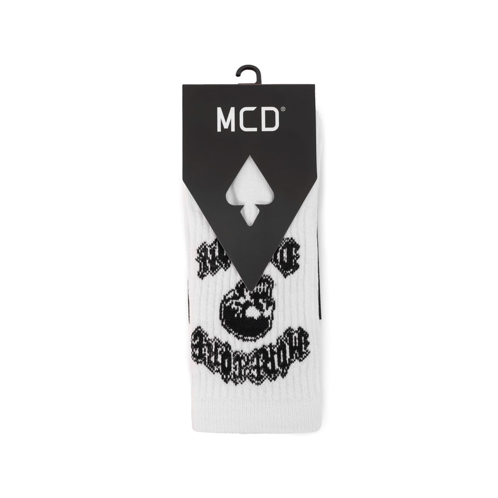 Meia More Core Caveira Cano Longo