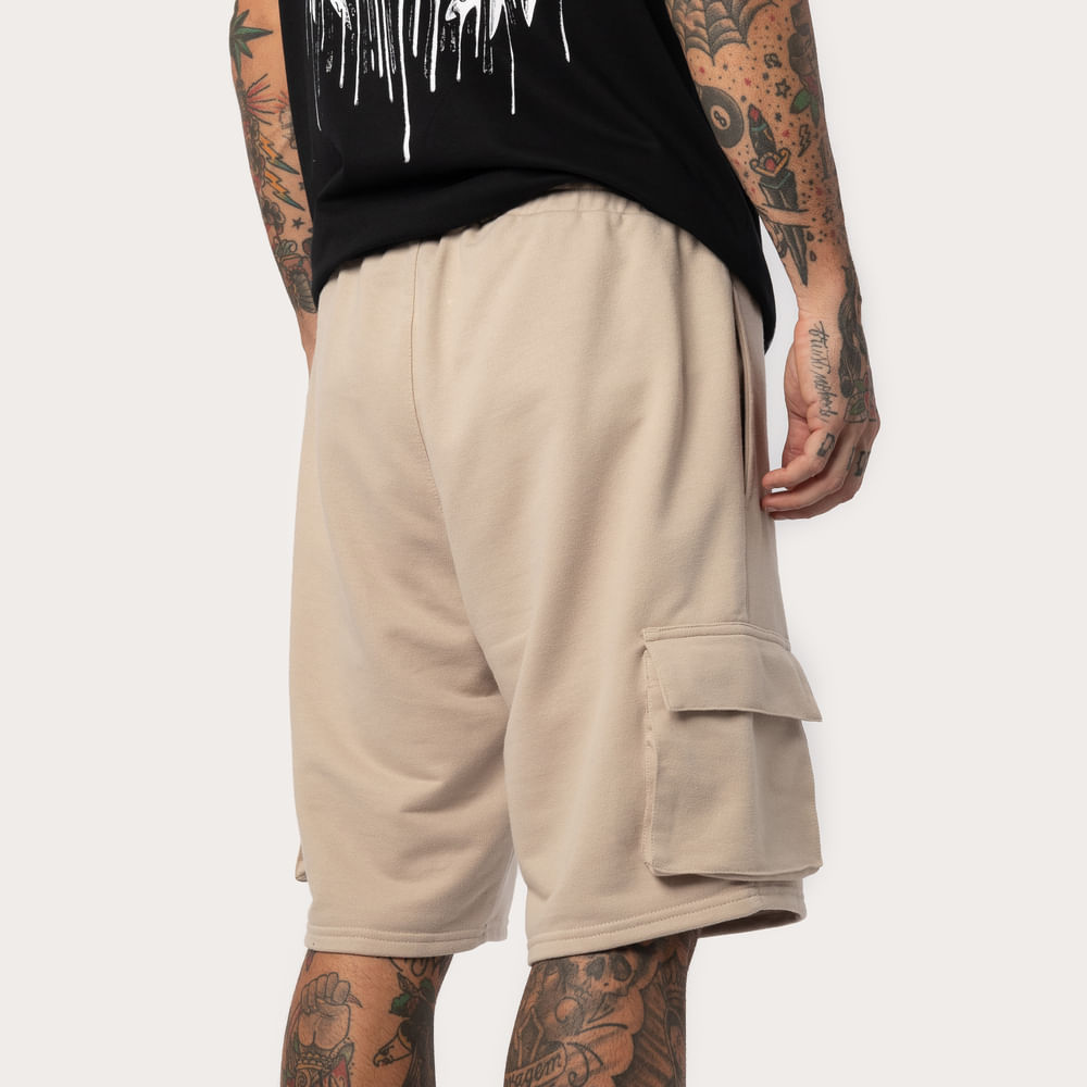 Bermuda Moletom Cargo MCD