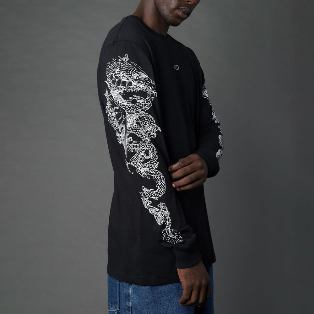 Camiseta Regular Manga Longa MCD x Bailon - Draco