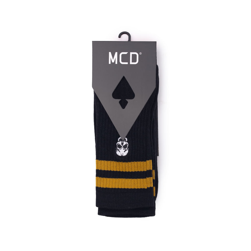 Meia MCD Crânio Cano Longo