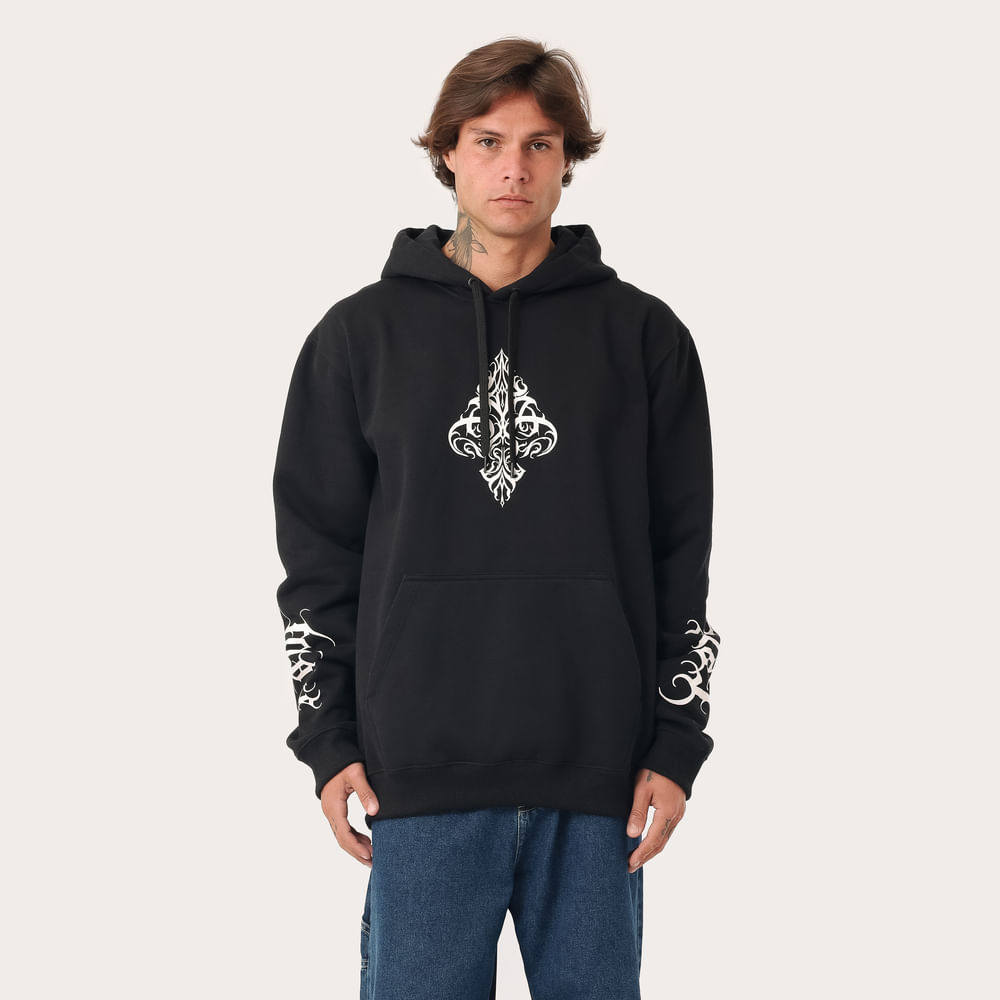 Moletom Canguru Fechado Espada MCD Caligraffiti