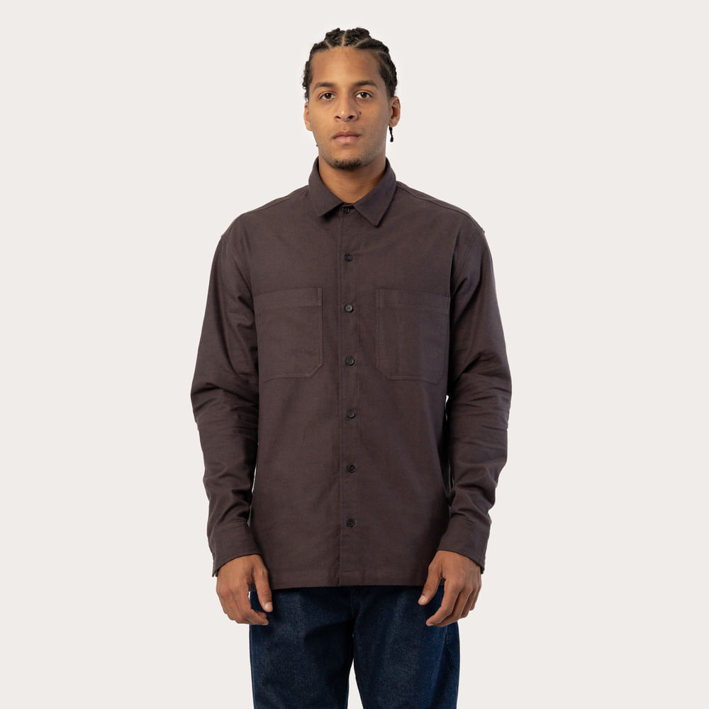Camisa Manga Longa Flanela Lisa MCD