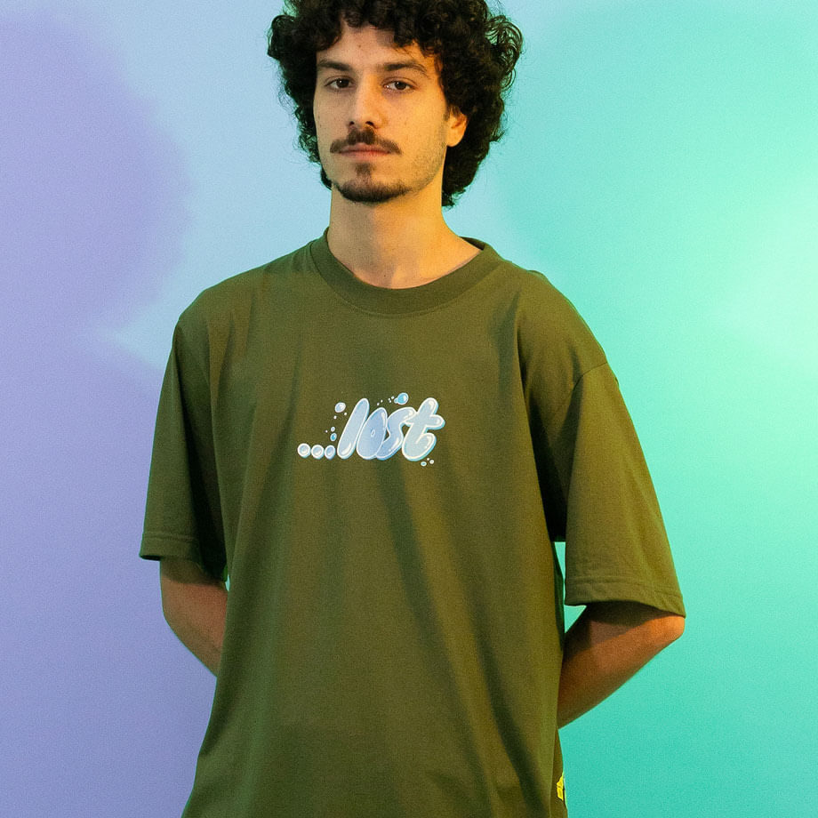Camiseta Lost x Bob Esponja Enterprises